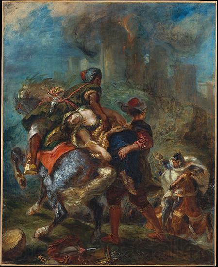 Eugene Delacroix Abduction of Rebecca Spain oil painting art